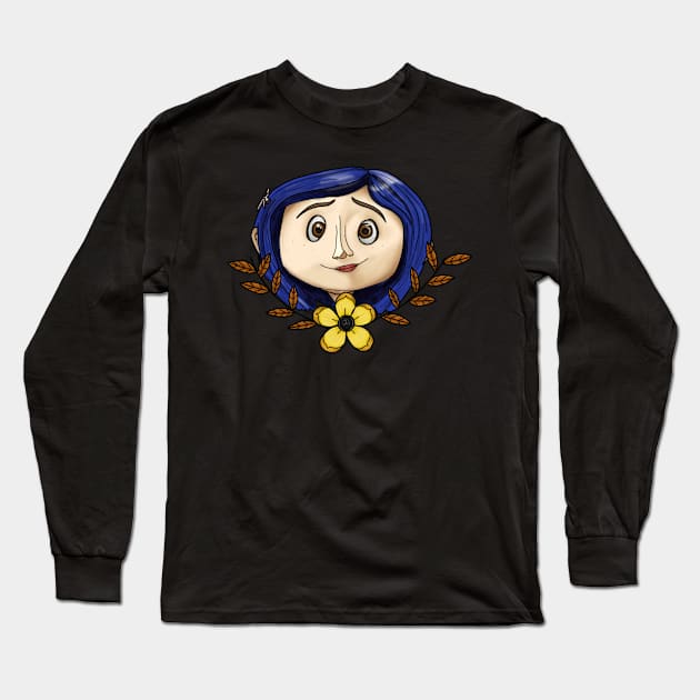 Coraline Long Sleeve T-Shirt by Fieldm0use